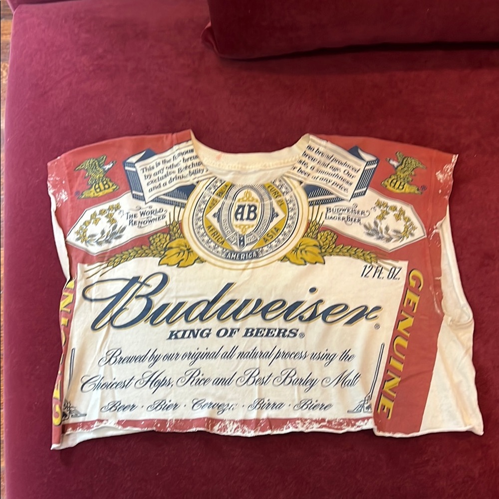 Budweiser Cropped Muscle Tank